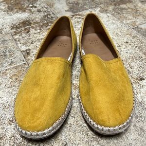 A New Day - suede leather mustard loafers - Size 10